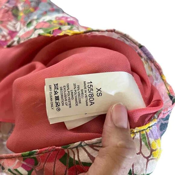 Kate‎ Spade Floral Dots Burnout Blouse in Pink Multicolor Size XS - Picture 10 of 10